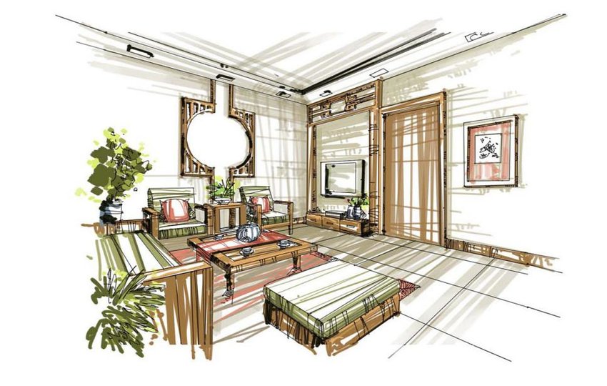 Simple-interior-design-sketch-after-post-processing